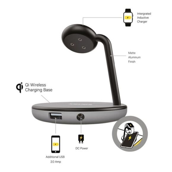 Kanex GoPower Stand For Apple Watch + Wireless Charging For iPhone - Picture 8 of 8